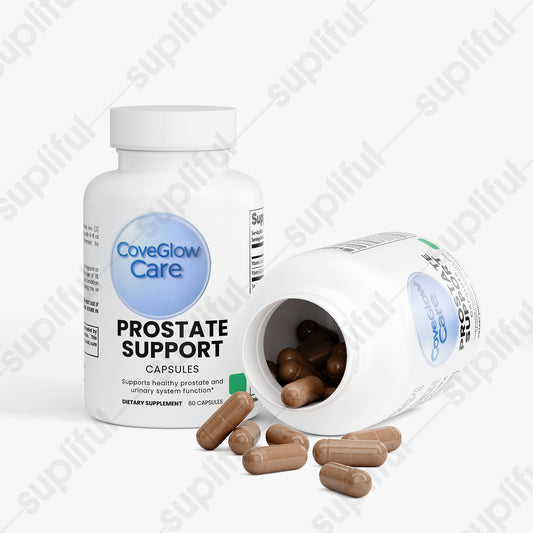 CoveGlow Prostate Support-with Saw Palmetto, Pygeum, Lycopene & Pumpkin Seed - Natural Men’s Wellness Formula for Urinary Health & Prostate Function