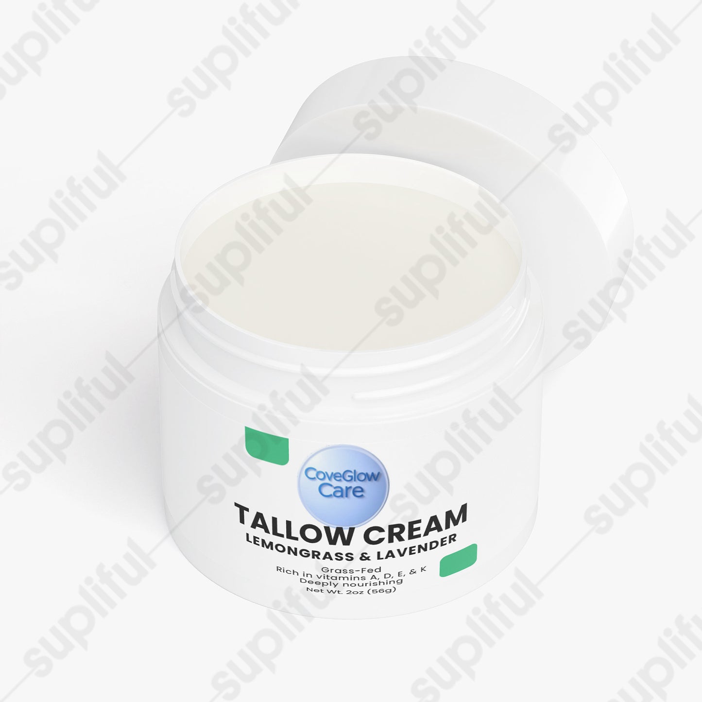 CoveGlow Tallow Cream Lemongrass & Lavender