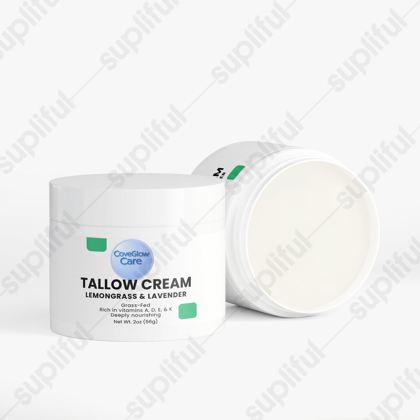 CoveGlow Tallow Cream Lemongrass & Lavender