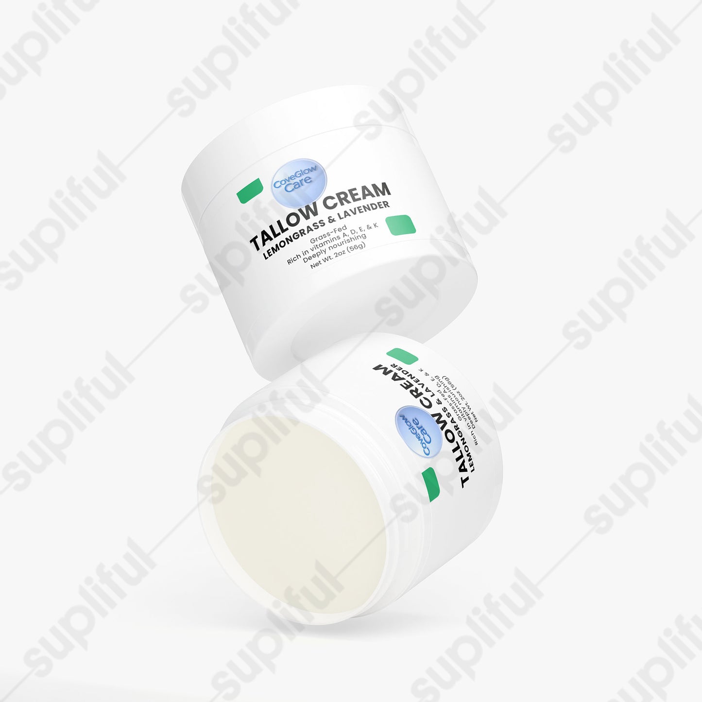 CoveGlow Tallow Cream Lemongrass & Lavender