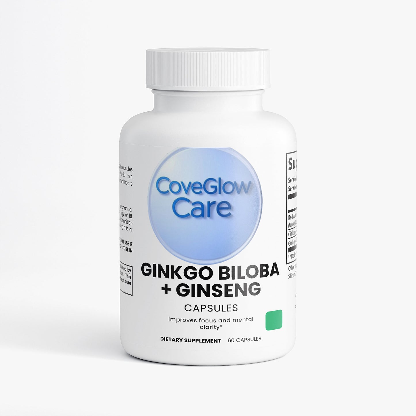 CoveGlow Ginkgo Biloba + Ginseng
