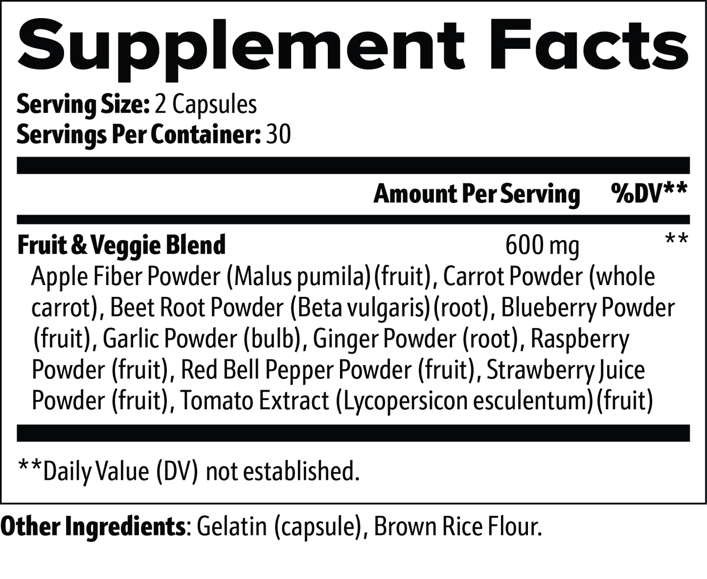 CoveGlow Fruits and Veggies