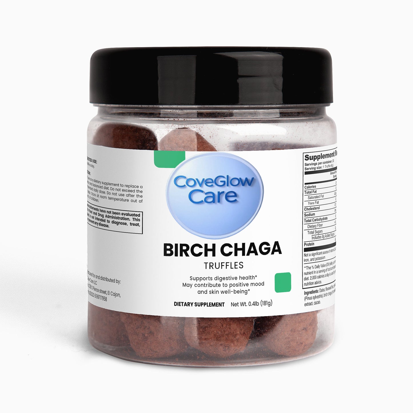 CoveGlow Birch Chaga Truffles