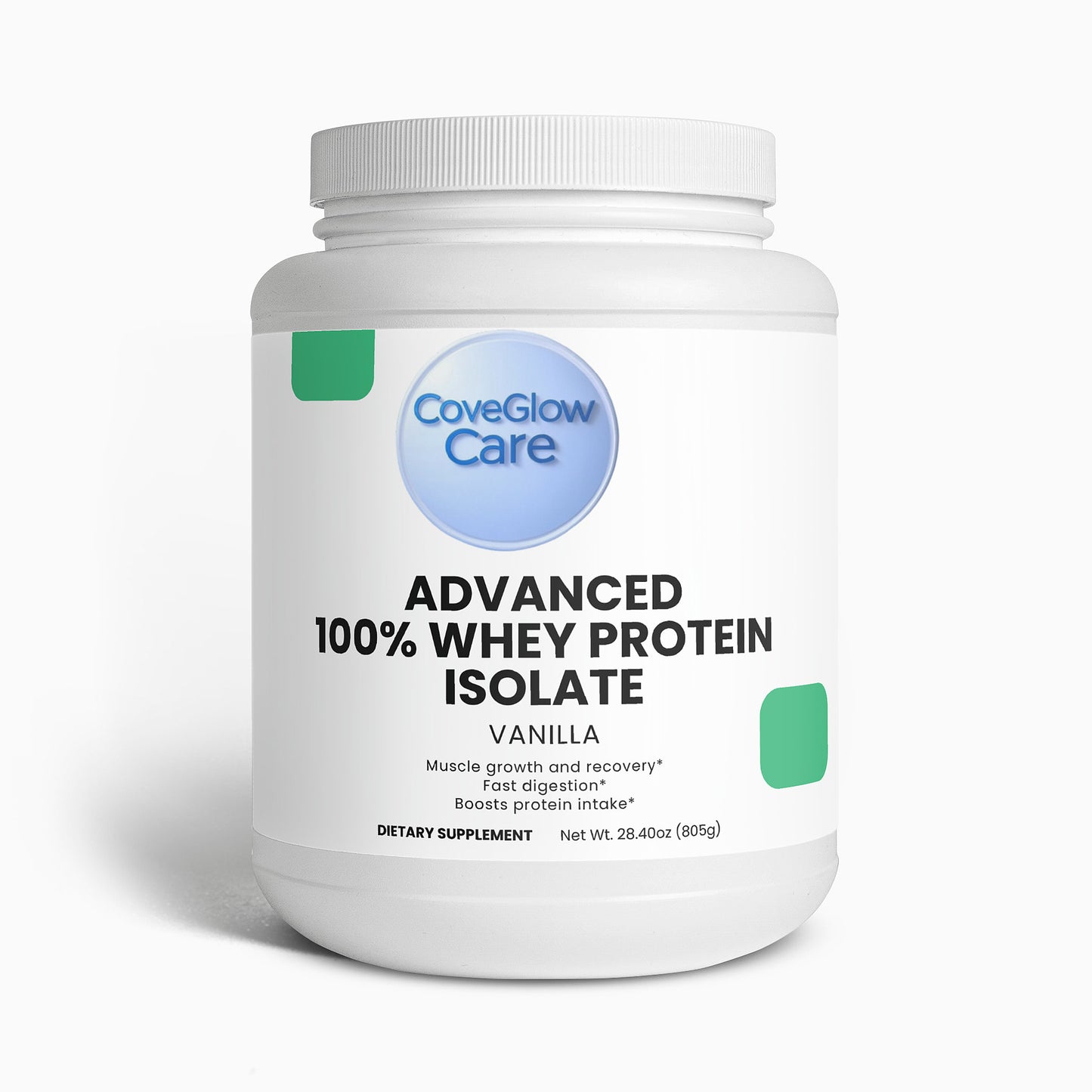 CoveGlow Advanced 100% Whey Protein Isolate (Vanilla)