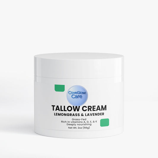 CoveGlow Tallow Cream Lemongrass & Lavender